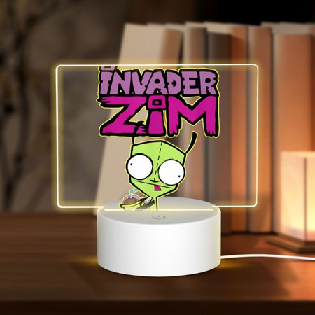 

Invader Zim Night light plug-in night light bedroom for Stairway/Hallway/Kitchen Rectangular acrylic lampRectangular Acrylic Night Light
