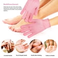 thumbnail image 4 of Ensemble de Chaussettes et Gants Hydratants Roses pour Spa pour Massage en Coton Hydratation Profonde 2 Ensembles, 4 of 8