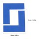 thumbnail image 2 of unbranded 8Ud De Color Azul Para Señalización En Forma De L Ideal Para Ambientes Laborales, 2 of 8