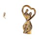 thumbnail image 5 of Organizador de pared plegable con ganchos para baño o armario, con figura de pareja. Ideal como regalo de aniversario, para la familia, toallas, batas, 5 of 8