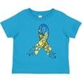 thumbnail image 3 of Inktastic Down Syndrome Awareness Blue and Yellow Hearts Ribbon Boys or Girls Toddler T-Shirt, 3 of 5