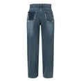 thumbnail image 5 of OSOLU Solid Color Women Baggy Jeans Trousers With High Waist E Girl Style Streetwear Fashion Vintage Denim Loose Straight Leisure Trousers Fashionable Classic Leisure Bottoms, 5 of 9