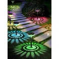 thumbnail image 2 of Bright Solar Pathway Lights 1 Pack Color Changing Warm White LED Solar Lights Outdoor IP67 Waterproof Solar Path Lights, 2 of 17