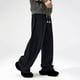 thumbnail image 5 of Pantalones cargo de poliéster con laminación lateral y cordón ajustable de color liso para hombre, 5 of 6