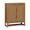 Natural, variant on Teamson Home Hatteras Modern Cabinet, Storage with Rattan Doors & Adjustable Shelves, Solid Wood Frame