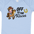 thumbnail image 4 of Inktastic Off to the Races with Cowgirl on Horse Girls Baby Bodysuit, 4 of 5