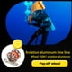 thumbnail image 4 of Naiovety Carrete de carrete de buceo Keep, carretes de cuerda de poliéster de Color sólido portátiles, accesorios subacuáticos de pesca de con Deportes acuáticos Gris 15m Naiovety OD003289-10, 4 of 6