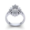 thumbnail image 3 of 1.5ct Round Brilliant Cut Ladies Bridal Cluster Flower Anniversary Engagement Ring Solid 14K Rose, White or Yellow Gold FG VS, 3 of 3