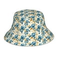 thumbnail image 1 of Balery Vintage Blue Flowers Sombreros para el sol para hombre y mujer, sombrero de pescador con UPF 50+, 1 of 6