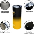 thumbnail image 3 of City Football Tumblers 20oz Straight Skinny Car Cups Sports Travel Coffee Mug, Stainless Steel, Insulated,Classic Collection Gifts for Men Women Fans. (Yellow), 3 of 7