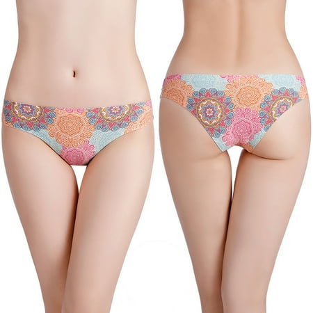 

Panties Clearance 1Pc Trendy Seamless Thongs For Women No Show Thong Underwear Women Multicolor S