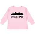 thumbnail image 3 of Inktastic Charlotte North Carolina Skyline NC City Boys or Girls Long Sleeve Toddler T-Shirt, 3 of 5