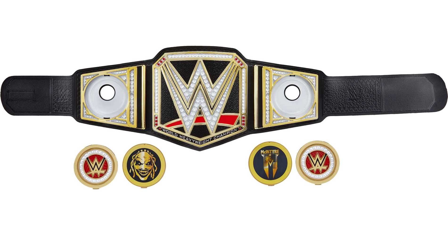 WWE Championship Showdown WWE Championship, Role-Play Title Belt with Sideplates - Walmart.com