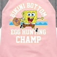 thumbnail image 3 of SpongeBob Squarepants - Bikini Bottom Egg Hunting Champ - Toddler And Youth Girls Raglan Graphic T-Shirt, 3 of 6