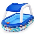 thumbnail image 1 of Bestway H2OGO! Mer Capitaine Piscine Extérieure Gonflable avec UV Parasol Prudent, 1 of 12