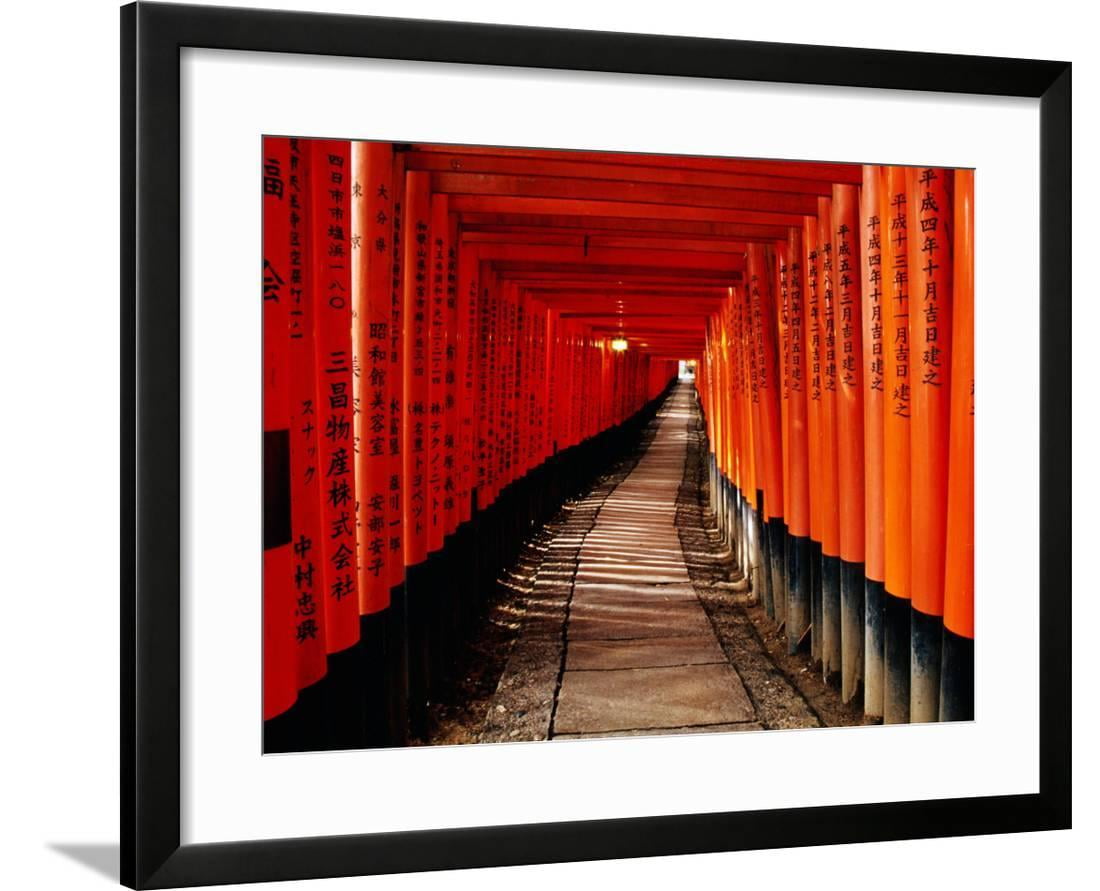 Fushimi Inari Taisha Torii Tunnels Japan Framed Print Wall Art Fushimi Inari Taisha Torii Tunnels Japan Framed Print Wall Art