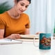 thumbnail image 1 of Taza de Cerámica con Estantería de 350 Ml | Vaso para Cepillo de Dientes Estilo Pareja | Vaso de Plástico Sin Bpa | Resistente, 9,5 Cm de Diámetro y 8 Cm de Altura | Multiusos: Hogar, Oficina, Gimnas, 1 of 5