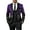 Purple, variant on Men Stylish Two Color Conversion Shiny Sequins Blazer Suit Dress Jacket for Parties,Weddings,Banquets,Proms Blue