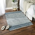 thumbnail image 3 of Multi Denim Rag Rug 4x6-ft, 3 of 5