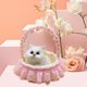thumbnail image 5 of Cesta de flores con forma de gato de imitación, juguetes personalizados para niños, decoración acogedora para el hogar, adornos con botón de apertura, juguetes para gatos de 3 años o más., 5 of 7