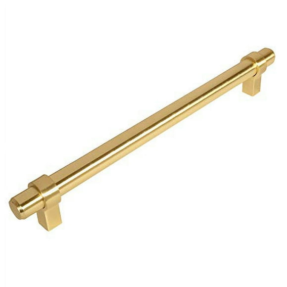 10 Pack - Cosmas 161-224BB Brushed Brass Cabinet Bar Handle Pull - 8-7/8" (224mm) Hole Centers