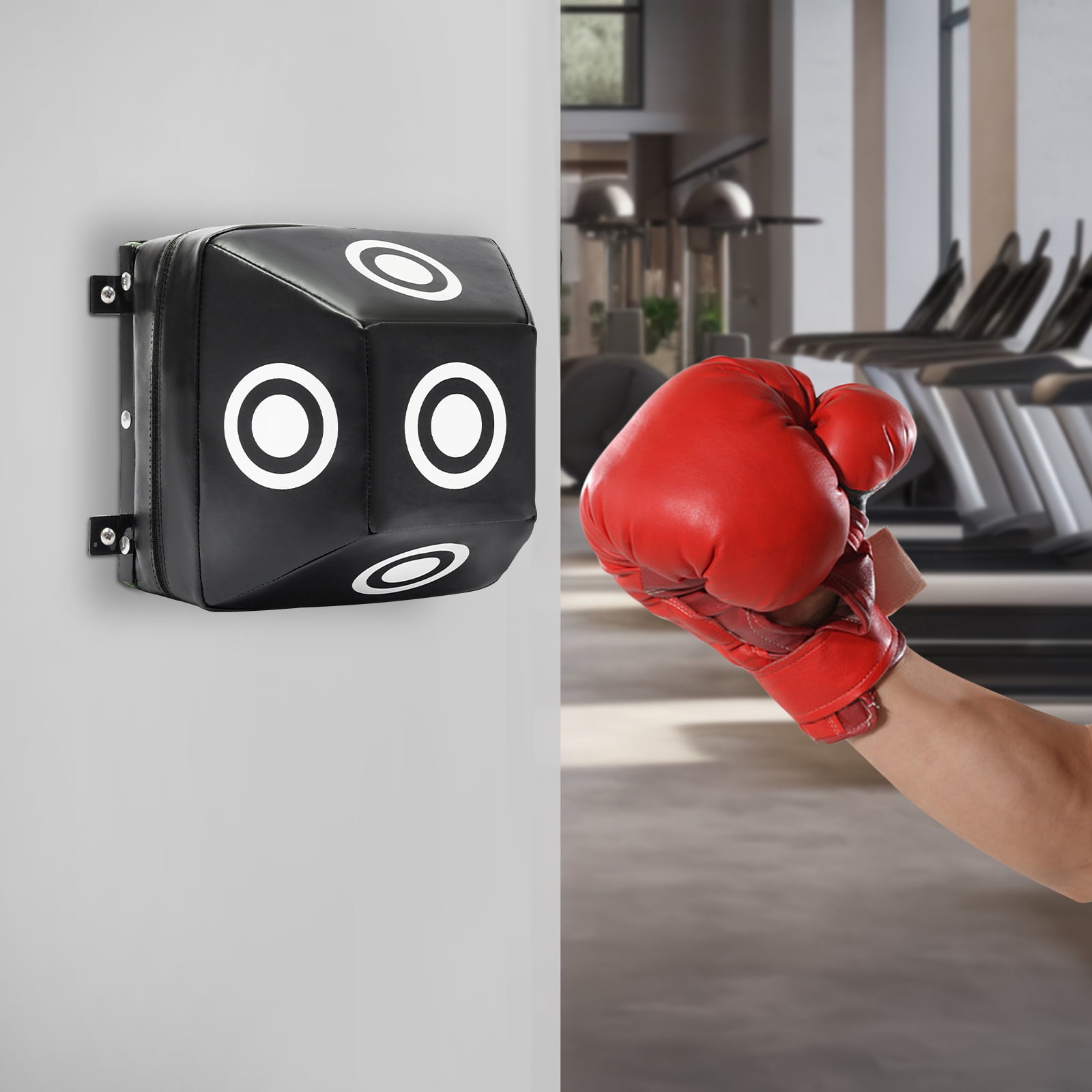 Wall Mount Uppercut Boxing Training Punching Target , Wall Mount Hook and Uppercut Punching Bag for Boxing, Combat, Kickboxing, and Other Sports