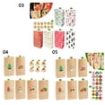 thumbnail image 3 of 24Sets Party Candy Holiday Xmas Gift Wrapping Snowman Fox Santa Claus Christmas Kraft Paper Bags Favor Bag 03, 3 of 8