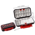thumbnail image 3 of Fishing Tackle Organizer Box Medium, Multi-Compartment Storage Container for Hooks Lures Weights, Durable Plastic Fishing Accessory Case for Anglers - Customizable Dividers for Easy Access, 3 of 5