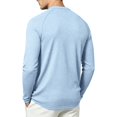 thumbnail image 4 of Men's Henley Waffle T-Shirt Long Sleeve Casual Lightweight Pullover Shirts Soft Stretch Tees for Business Golf,XS, 4 of 8