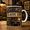 Black, variant on Classic Car Mug, Vintage Garage Coffee Cup for Car Lovers and Route 66 Gift Giving