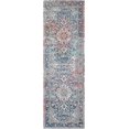 thumbnail image 3 of nuLOOM Lilah Vintage Medallion Runner Rug, 2' 6" x 14', Blue, 3 of 8