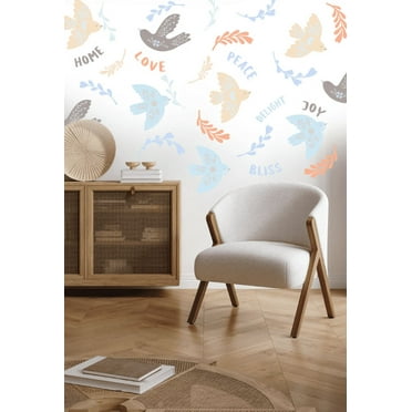 Tweeting Birds Fabric Wall Art Decals for Children's Rooms