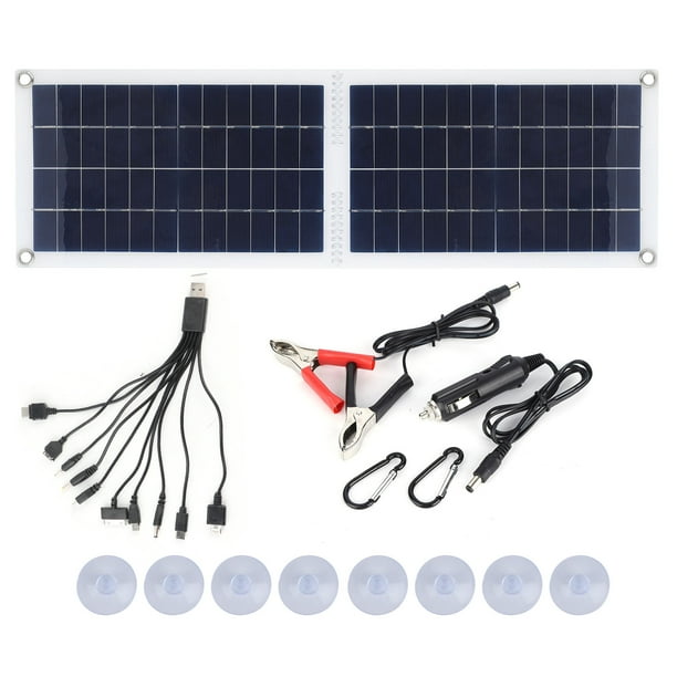 Panel solar flexible NikouMX Cargador solar 30 W Plegable