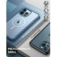 thumbnail image 4 of Clayco Forza Magnetic Case Compatible with MagSafe for iPhone 13 Pro 6.1 inch (2021), Built-in Screen Protector, Dual Layer Rugged Cover with Full-Body Soft TPU Bumper (Azure), 4 of 11