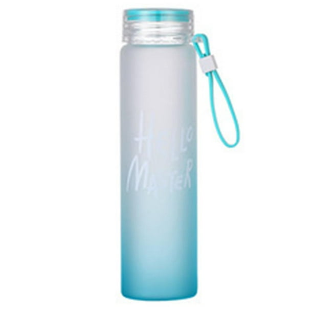 Botella de agua Soidarity de vidrio 400ML para deporte color blanco amarillo azul rosa