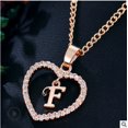 thumbnail image 2 of Gold Love Heart Initial Necklaces for Women 26 Letter A -Z Cubic Zirconia Pendant Necklace Clavicle Chain Choker Jewelry Gift, 2 of 4