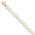 thumbnail image 2 of Primal Gold 14 Karat Yellow Gold 4-5mm White Near Round Freshwater Cultured Pearl Bracelet, 2 of 5
