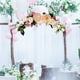 thumbnail image 5 of Arco de boda artificial con flores para puerta, umbral, corona de flores, guirnalda floral Amarillo, 5 of 8