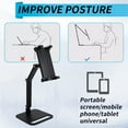 thumbnail image 4 of Adjustable Portable Monitor Stand 360° Swivel Bracket Tablet Holder Compatible wit G1389, 4 of 6