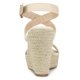 thumbnail image 3 of Sandalias de Tacón de Cuña Allegra K con Tirantes Cruzados Beige 40, 3 of 7