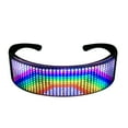 thumbnail image 2 of LED Glasses Customizable BT LED Glasses Colorful Light Glow Glasses DIY Messages 22 Animations 20 Pictures Music Mode Glow Toys for Party Rave Music Festival, 2 of 7