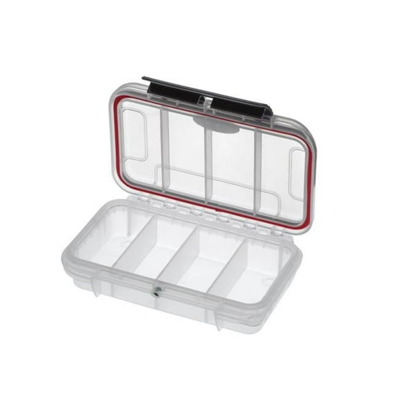 Max MAX001T.113 6.88 x 4.52 x 1.85 in.Water & Dust Proof Tackle Box, Transparent