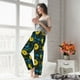 thumbnail image 5 of Balery Sunflowers And Blue Flower Pantalones de pijama para mujer, pijamas ultraligeros, pantalones de estar por casa-Medium, 5 of 6
