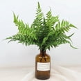 thumbnail image 4 of Artificial Fern Plant Plastic - Decorative Greenery Leaf Pick Faux Fern Stem, 4 of 7
