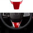 thumbnail image 2 of Car Steering Wheel Cover Interior Trim Panel for 10Th Gen Honda Civic 2020 2019 2018 2017 2016 - Red, 2 of 5