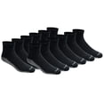 thumbnail image 1 of Calcetines Dickies Dri-Tech Moisture Control Quarter negros, 12 pares, 1 of 6