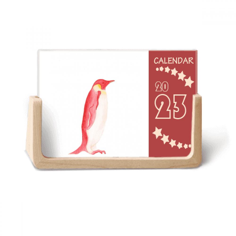 IUCN Endangered Animals Red Emperor Penguin Desk Calendar Desktop