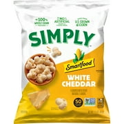 Simply Smartfood White Cheddar Flavor Popcorn Snack Chips, 1.725oz Bag