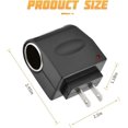 thumbnail image 2 of KAIYANG Convertidor adaptador de enchufe de encendedor de automóvil universal de CA a CC, inversores de potencia de vehículo de CC de 12 V y 500 mA, transformador de fuente de alimentación, enchufe de, 2 of 5