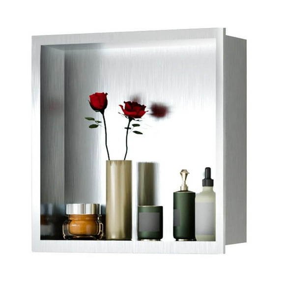 Shower Niche 12 * 12 in Stainless Steel Wall Niche for Storage Easy Installation
